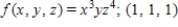 Evaluate the first partial derivatives of the function at the given point. ​   ​ A)    ​ B)  ​   ​ C)  ​   ​ D)  ​   ​