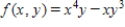 Find the second-order partial derivatives of the given function. Show that the mixed partial derivatives ​f<sub>xy</sub> and ​f<sub>yx</sub> are equal. ​   ​ A)    B)  ​   C)  ​   D)  ​  