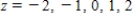 Sketch the level curves of the function corresponding to the given values of z. ​   ;   ​ A)  ​   B)  ​   C)  ​   D)  ​  