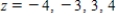 Sketch the level curves of the function corresponding to the given values of z. ​   ;   ​ A)  ​   B)  ​   C)  ​   D)  ​  