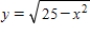 Find the volume of the solid of revolution obtained by revolving the region under the curve ​   ​ from   to   about the   -axis.