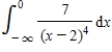 Evaluate the following improper integral whenever it is convergent. ​   ​ A)    B)  ​   C)  ​   D)  ​   E)  the integral is divergent