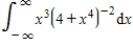 Evaluate the following improper integral whenever it is convergent. ​   ​ A)    B)    C)  1 D)  0 E)  the integral is divergent
