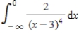 Evaluate the following improper integral whenever it is convergent. ​   ​ Enter divergent if the integral is divergent.