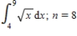 Use the trapezoidal rule and Simpson's rule to approximate the value of the definite integral. Find the exact value of the integral. ​   ​ A)    B)  ​   C)  ​   D)  ​  