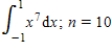 Find a bound on the error in approximating the given definite integral using (a)  the trapezoidal rule and (b)  Simpson's rule with n intervals. ​   ​ A)    B)  ​   C)  ​   D)  ​  