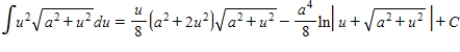 Use the formula ​   ​ To find the integral. ​   ​ A)    B)    C)    D)    E)   
