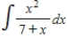 Use the table of integrals to find the integral. ​   ​ Use C as the constant of integration.