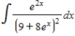 Use the table of integrals to find the integral. ​   ​ Use C as the constant of integration.