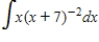 Find the indefinite integral. ​   ​ A)    B)  ​   C)  ​   D)  ​   E)  ​  