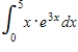 Evaluate the definite integral by using the method of integration by parts. ​   ​ A)  ​   B)  �​   C)  ​   D)  ​   E)  ​  