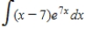 Find the indefinite integral. ​  