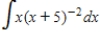 Find the indefinite integral. ​  