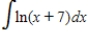 Find the indefinite integral. ​  