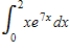 Evaluate the definite integral by using the method of integration by parts. ​  