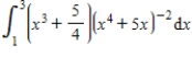 Evaluate the definite integral. ​   ​ A)    B)    C)    D)    E)   