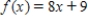 Find the area of the region under the graph of the function ​   ​ on the interval   .