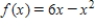 Find the area of the region under the graph of the function ​   ​ on the interval   .