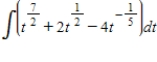 Find the indefinite integral. ​   ​ A)    B)    C)    D)   