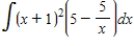 Find the indefinite integral. ​   ​ A)    B)    C)    D)   