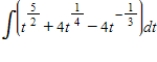 Find the indefinite integral. ​  