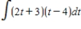Find the indefinite integral. ​  