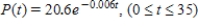 Based on data obtained from the Census Bureau, the manager of Plymouth Van Lines estimates that the percent of the total population relocating in year t (   corresponds to the year 1960)  may be approximated by the formula   . ​ Compute P'(10) , P​'(20) , and P​'(30) . ​ A)    ​ B)    ​ C)  ​   ​ D)  ​   ​ E)  ​   ​