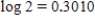 Use the facts that   to find the value of the logarithm. ​   ​ A)  1.9868 B)  -2.1776 C)  -2.3010 D)  -2.7331