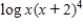 Use the laws of logarithms to simplify the expression. ​   ​ A)  ​   B)    C)    D)   