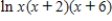 Use the laws of logarithms to simplify the expression. ​   ​ A)    B)    C)    D)   