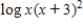 Use the laws of logarithms to simplify the expression. ​  