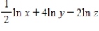 Write the expression as the logarithm of a single quantity. ​  