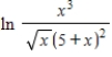 Use the laws of logarithms to simplify the expression. ​  
