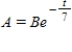Use logarithms to solve the equation for t. ​  