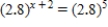 Solve the equation for   . ​   ​ A)    B)    C)    D)   
