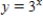 Sketch the graphs of the given functions on the same axes. ​   and   ​ A)  ​   ​ B)  ​   C)  ​  