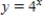 Sketch the graphs of the given functions on the same axes. ​   and   ​ A)  ​   ​ B)  ​   C)  ​  