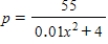 The quantity demanded each month of the Sicard wristwatch is related to the unit price by the equation     , where   is measured in dollars and   is measured in units of a thousand. ​To yield a maximum revenue, how many watches must be sold? ​ A)    B)    C)    D)    E)   