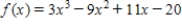 Find the inflection points, if any, of the function. Otherwise, answer no solution. ​  