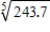 Use a differential to approximate the quantity.   ​ Round the result to the nearest thousandth, if necessary.   __________