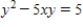 Find the second derivative   of the function defined implicitly by the equation. ​   ​ A)    B)    C)    D)    E)   