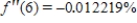 The population of Americans age 55 yr and over as a percent of the total population is approximated by the function   where t is measured in years, with   corresponding to 2000. ​ Compute   . Round your answer to six decimal places. ​ A)    per year in the second power B)    per year in the second power C)    per year in the second power D)    per year in the second power E)    per year in the second power