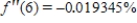 The population of Americans age 55 yr and over as a percent of the total population is approximated by the function   where t is measured in years, with   corresponding to 2000. ​ Compute   . Round your answer to six decimal places. ​ A)    per year in the second power B)    per year in the second power C)    per year in the second power D)    per year in the second power E)    per year in the second power