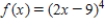 Find the third derivative of the function. ​  