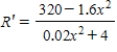 The quantity of Sicard wristwatches demanded each month is related to the unit price by the equation   , where p is measured in dollars and x in units of a thousand. ​ Find the marginal revenue function   . ​ A)    B)    C)    D)   