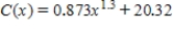 Suppose a certain economy's consumption function is   , where C(x) and x are measured in billions of dollars. Find the marginal propensity to consume (the rate of change of consumption with respect to income,   ) when   . Round the answer to two decimal places, if necessary. $__________ billion/billion dollars