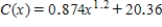 Suppose C(x) measures an economy's personal consumption expenditure and x the personal income, both in billions of dollars. Then,   measures the economy's savings corresponding to an income of x billion dollars. Then   . The quantity   is called the marginal propensity to save. For the consumption function   , where C(x) and x are measured in billions of dollars, find the marginal propensity to save when   . ​Round the answer to three decimal places, if necessary. $__________ billion/billion dollars