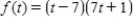 Find the derivative of the function. ​  