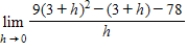 Find the given limit by evaluating the derivative of a suitable function at an appropriate point. ​  