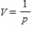 At a temperature of 20°C, the volume V (in liters) of 1.33 g of O<sub>2</sub> is related to its pressure p (in atmospheres) by the formula   . ​ What is the average rate of change of V with respect to p as p increases from   to   ? What is the rate of change of V with respect to p when   ?